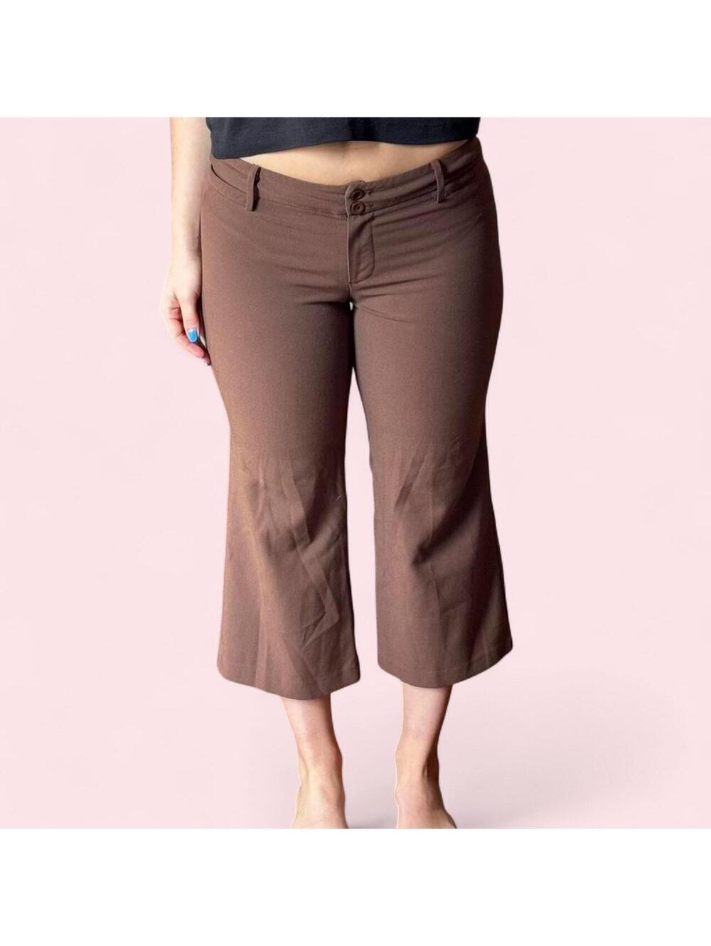 Y2k Lipstick low rise capri trousers